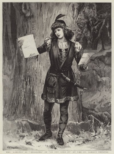 Mrs Langtry come Rosalind in Come vi piace al St James